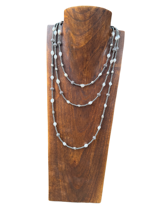 Freshwater and Sterling Silver Pearl Necklaces
