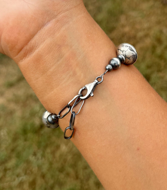 Liberty coin bracelet