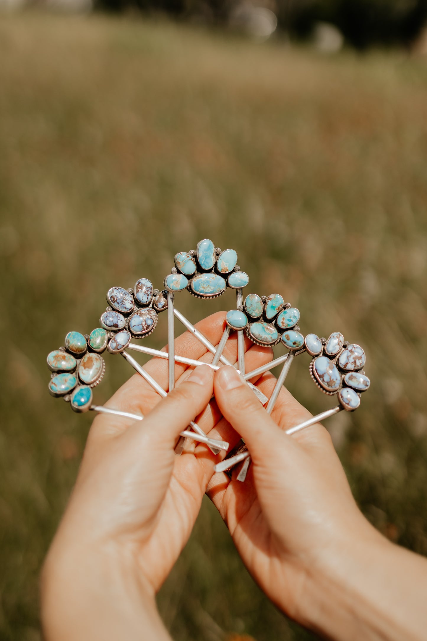 6-stone Hair Pins