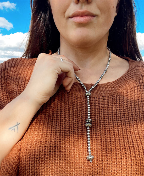 20” Lariat style Navajo Pearls