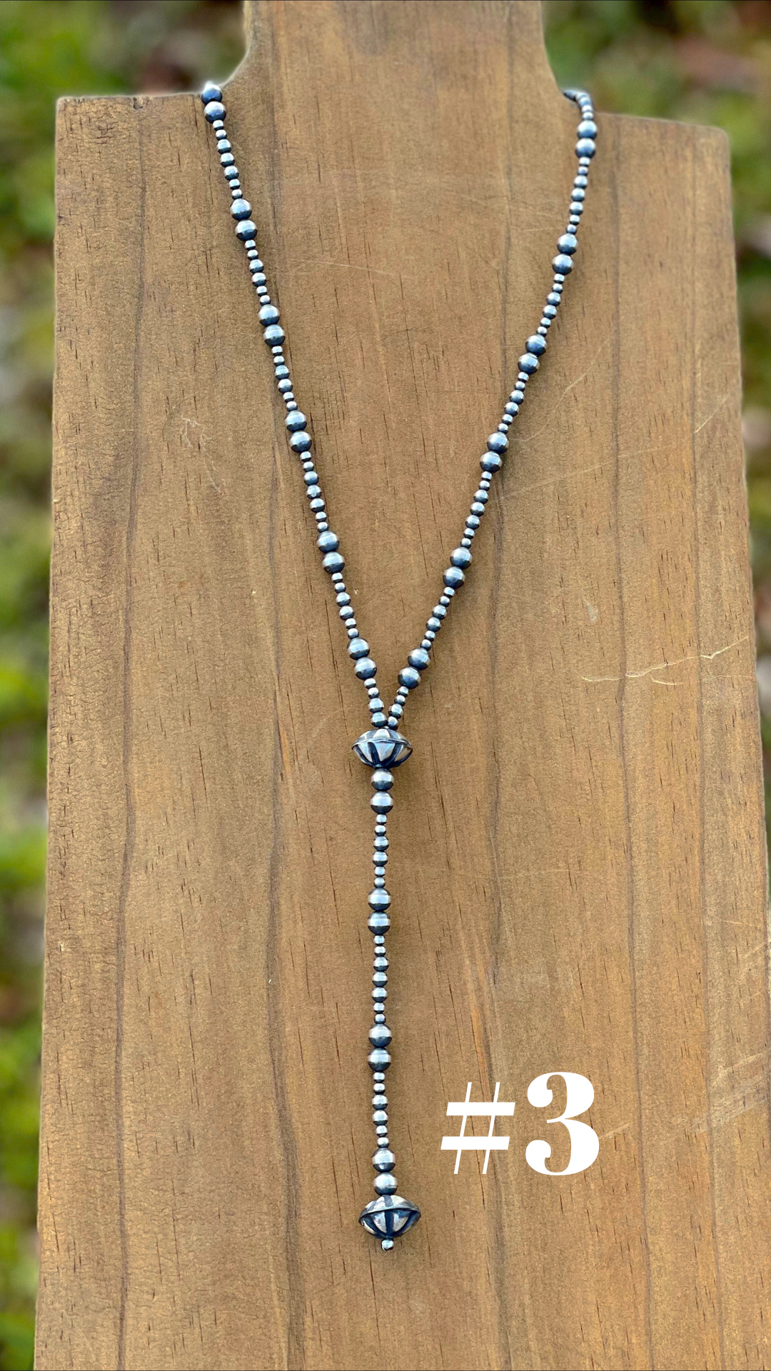 20” Lariat style Navajo Pearls