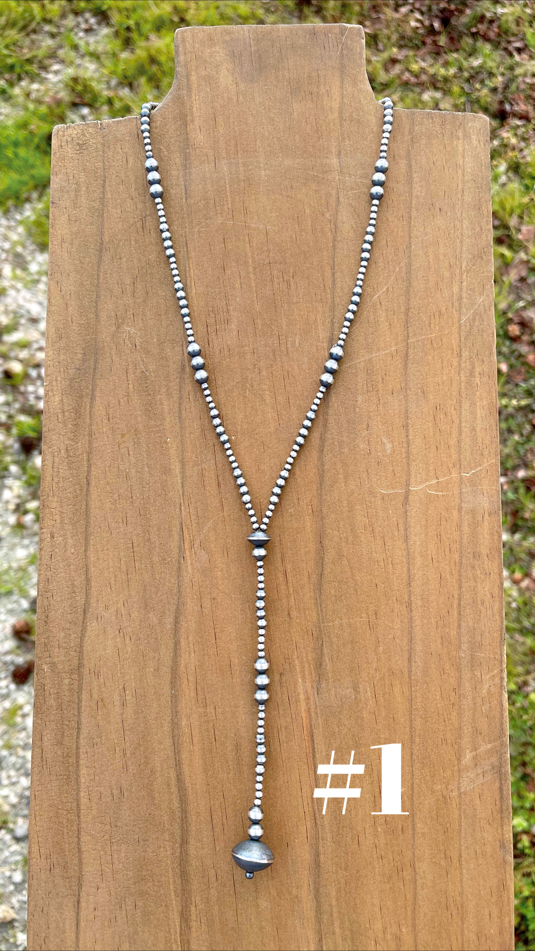 20” Lariat style Navajo Pearls