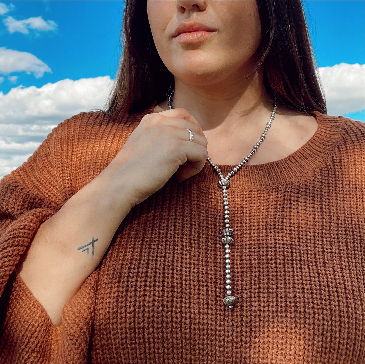 20” Lariat style Navajo Pearls