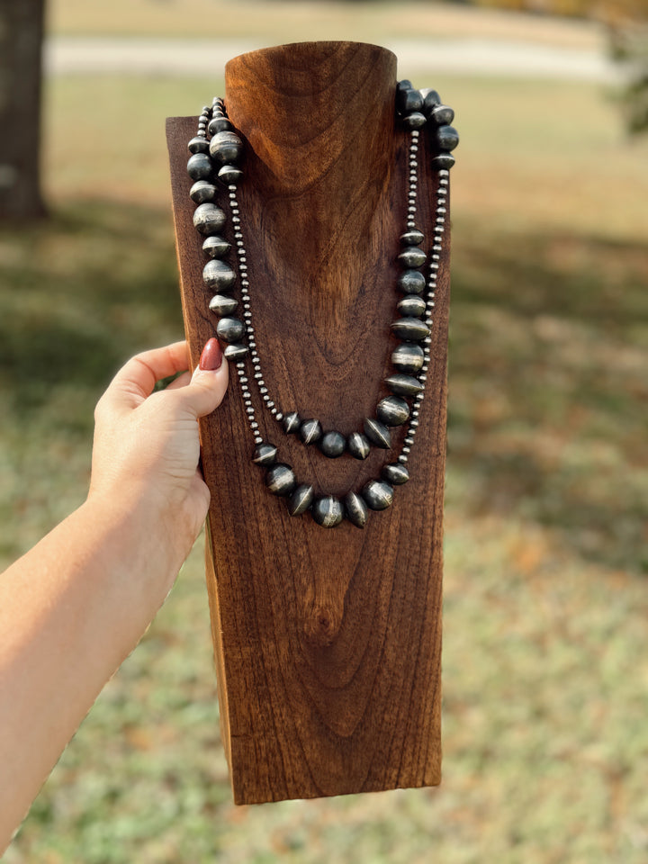 48” Varying Size Navajo Pearls