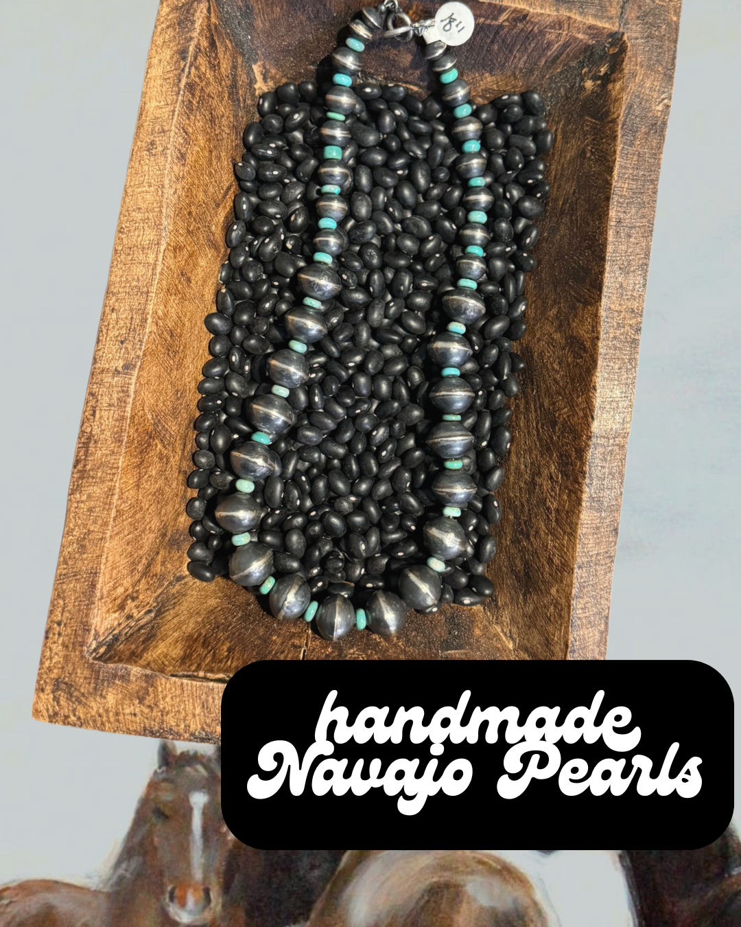 18” Handmade Navajo Pearls