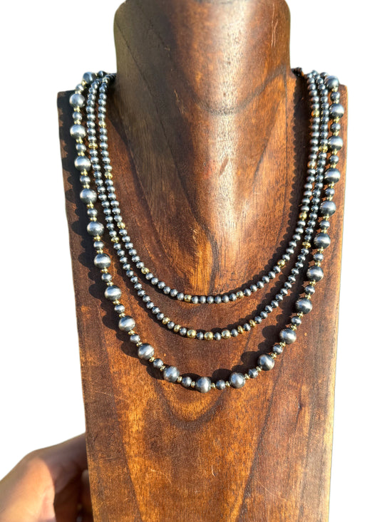 Mixed Metal Pearls
