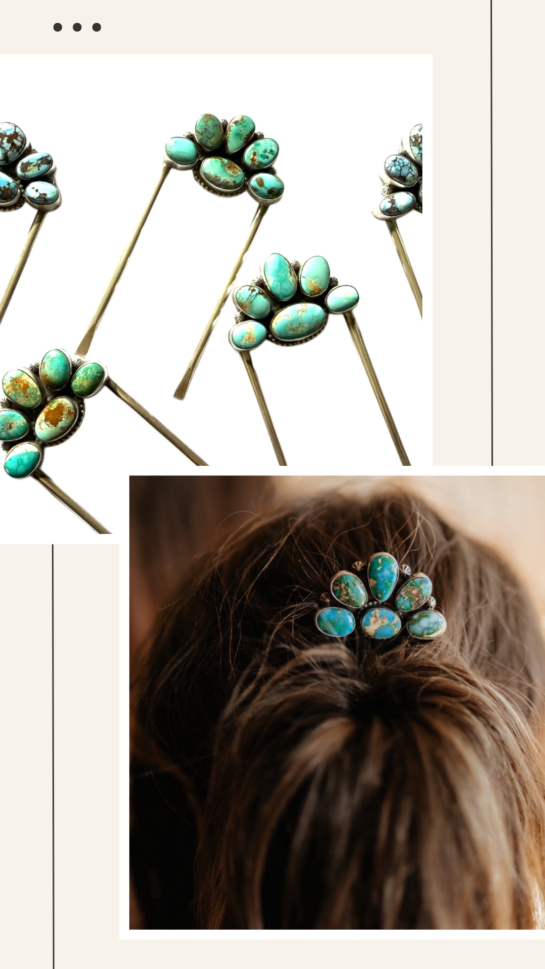 6-stone Hair Pins
