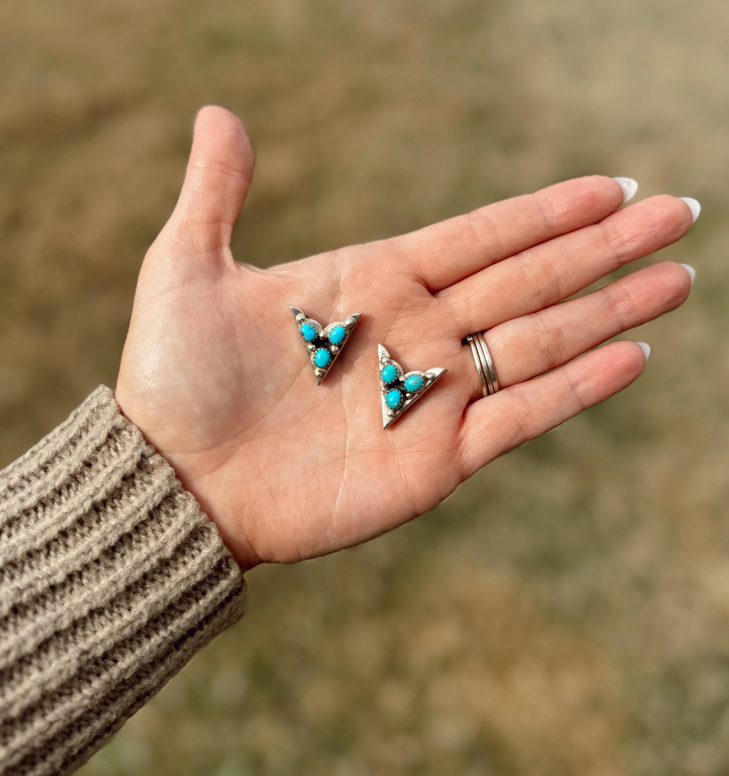 Turquoise collar tips