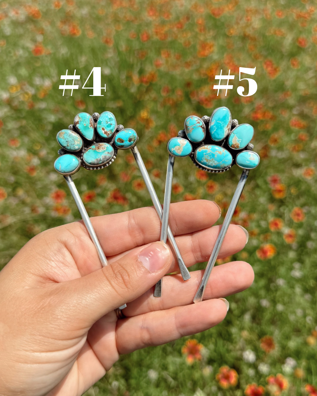 6-stone Hair Pins
