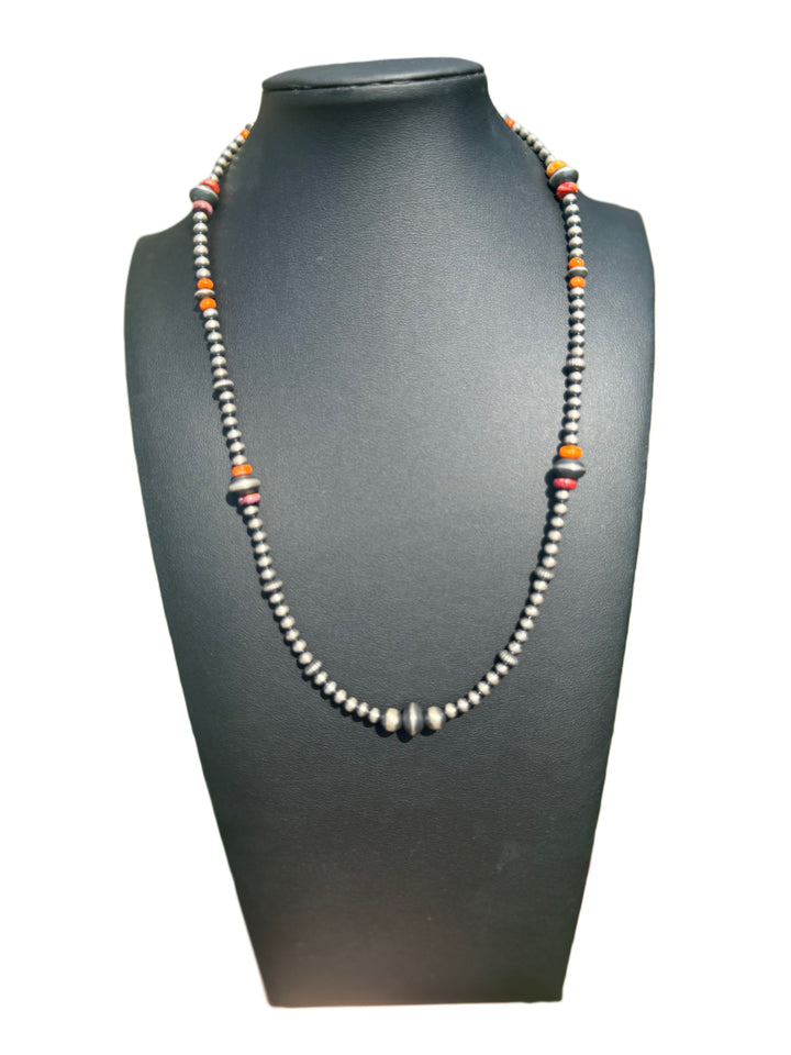 18” Spiny Oyster + Navajo Pearls